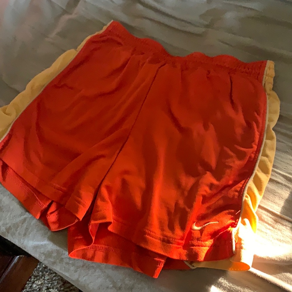 Small Orange Nike shorts
